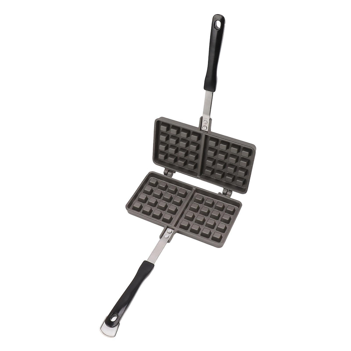 Manual Waffle Maker - Double Nonstick Aluminum Alloy Waffle Mold for Hash Browns, Pancakes
