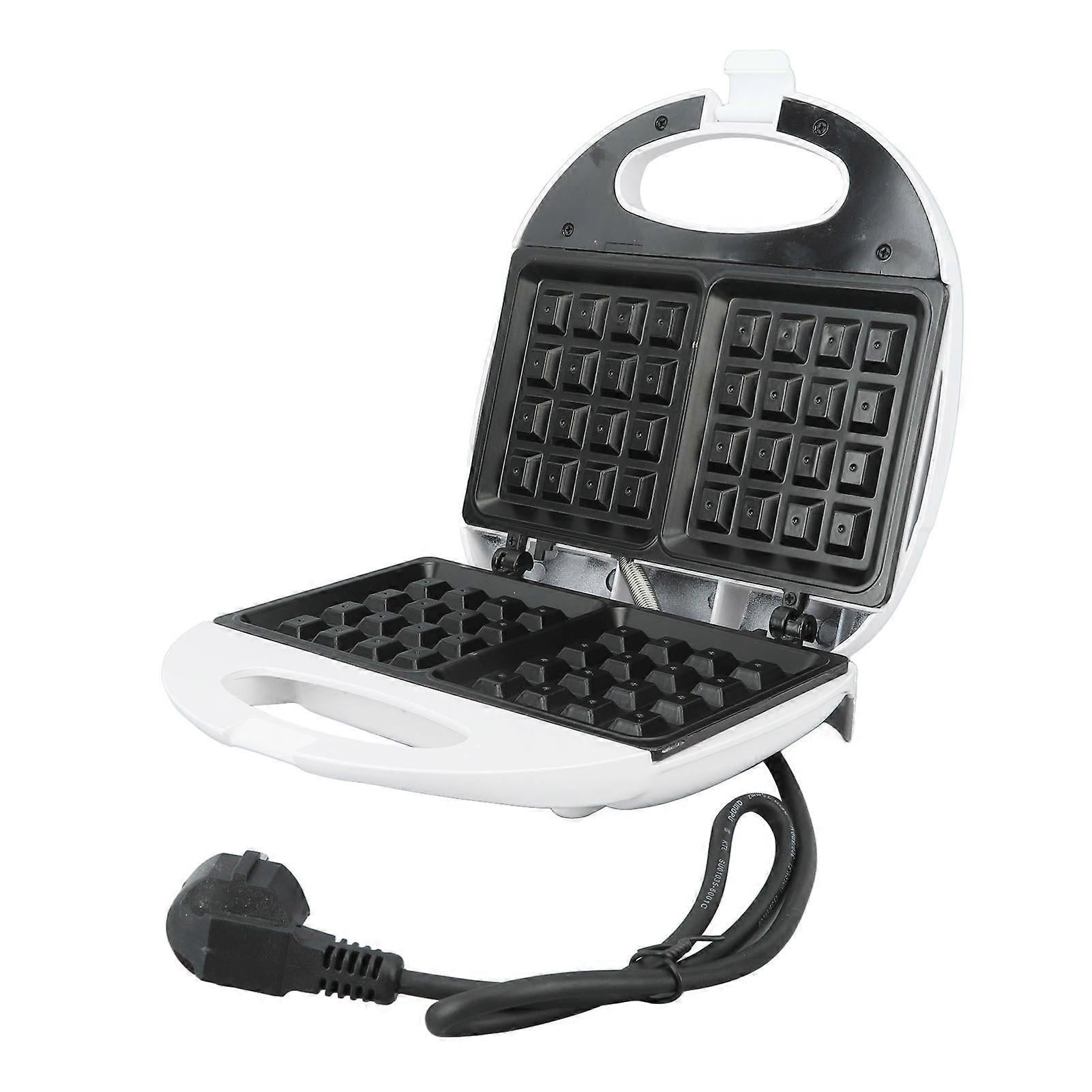 750W Mini Waffle Maker - Nonstick Aluminum Alloy Waffle Iron for Breakfast, Easy to Use