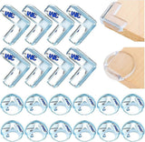 20pcs Table Corner Protectors - Clear Shockproof Babies Furniture Edge Guards for Home security