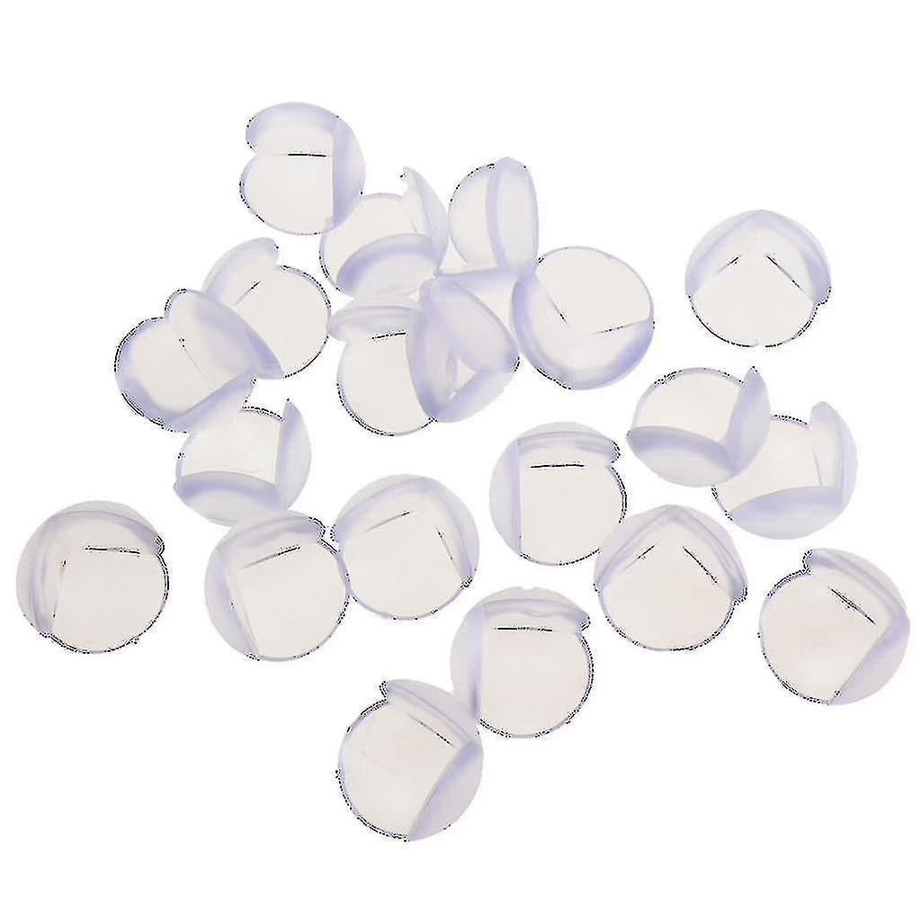 20pcs Silicone Corner Edge Protectors - Transparent Shockproof Babies Table Guards