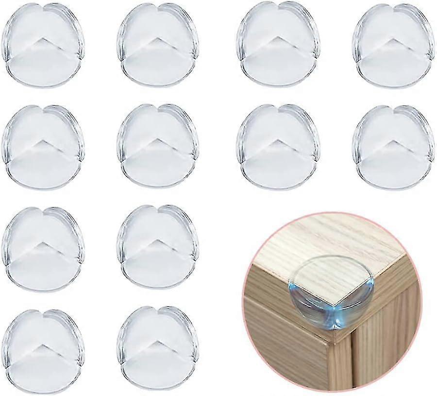 12pcs Babies Corner Protectors - Reinforced Transparent Table Corner Guards for Home security
