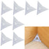 100pcs Triangle Clear Anti-Dust Corner Protectors - Decorative Edge Guards for Drawers