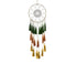 Round Handmade Wall Hanging Wind Chime Dream Catcher with Tassel Home Decor-Green Coffee*