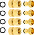 Solid Brass Garden Hose Quick Connect Fittings - Leak-Free Hose Connector Set