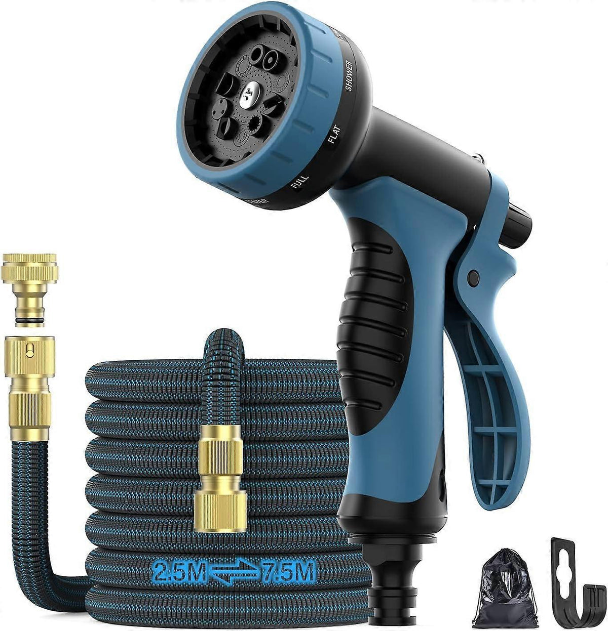 7.5m Garden Hose - Flexible Water Hose for Outdoor Garden Lawn Use
