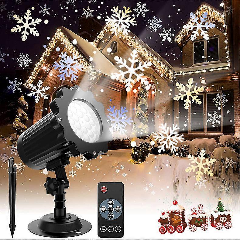 LED Snowflake Projector - Christmas Light Projector for Outdoor and Indoor Use