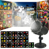 Christmas LED Projector Lamp, 16 Patterns Snowflake Outdoor Decorative Light