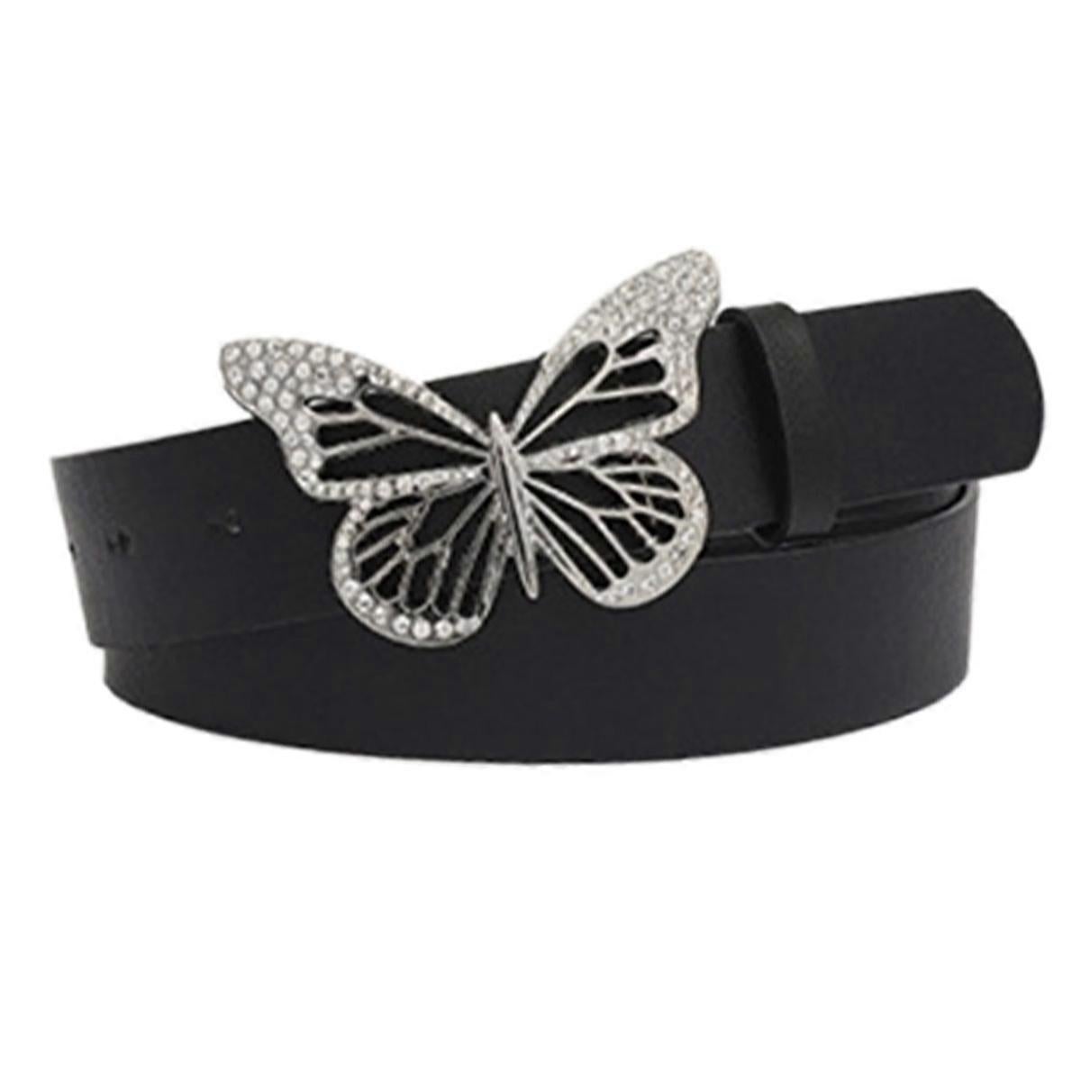 Women's Leather Belt with Buckle for Jeans and Dresses