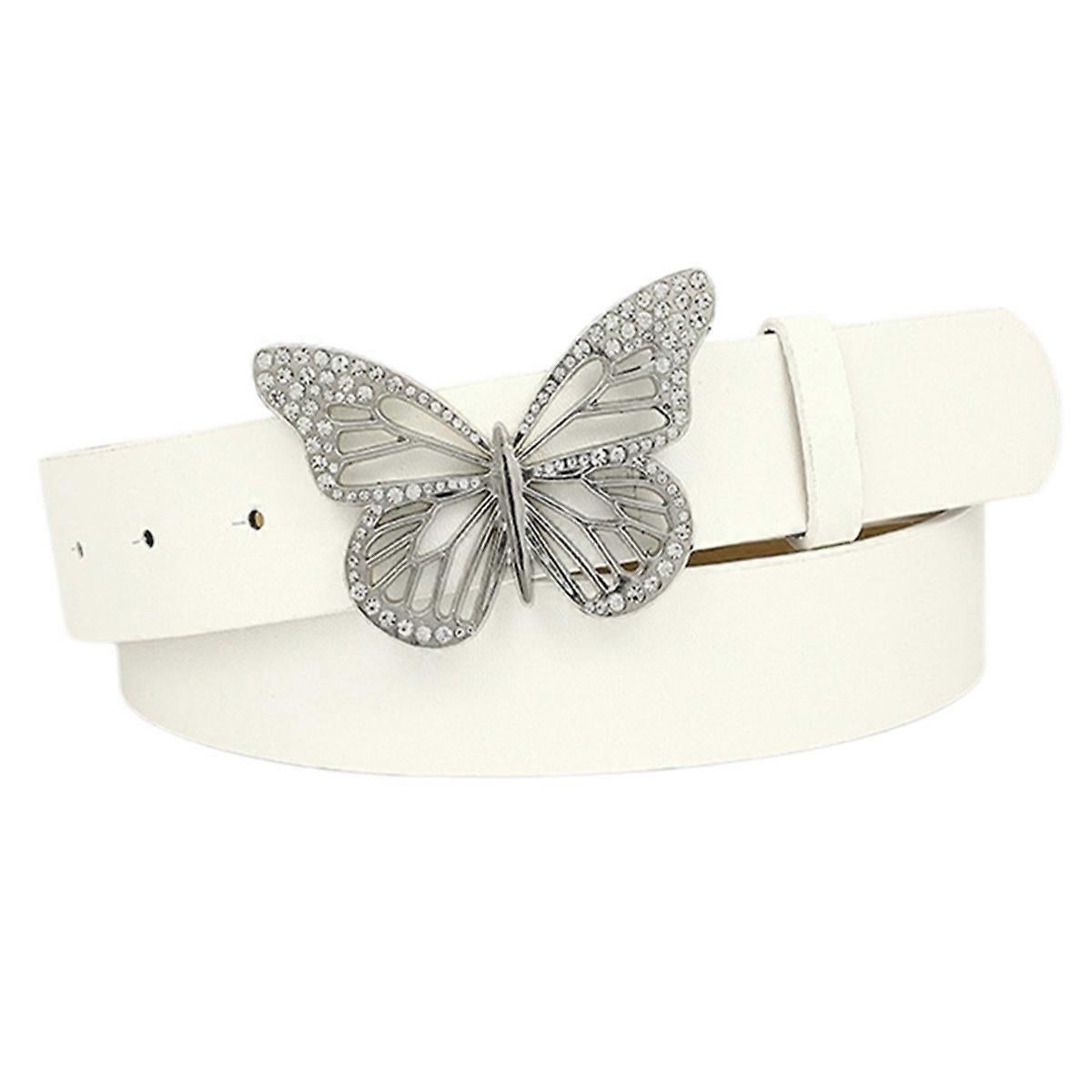 Women's Leather Belt with Buckle for Jeans and Dresses