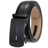Men's Classic Black Leather Belt