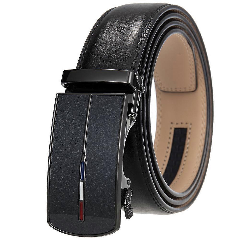 Men's Classic Black Leather Belt