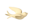 Ceramic 3D Bird Shape Wall Ornaments-Beige Yellow S