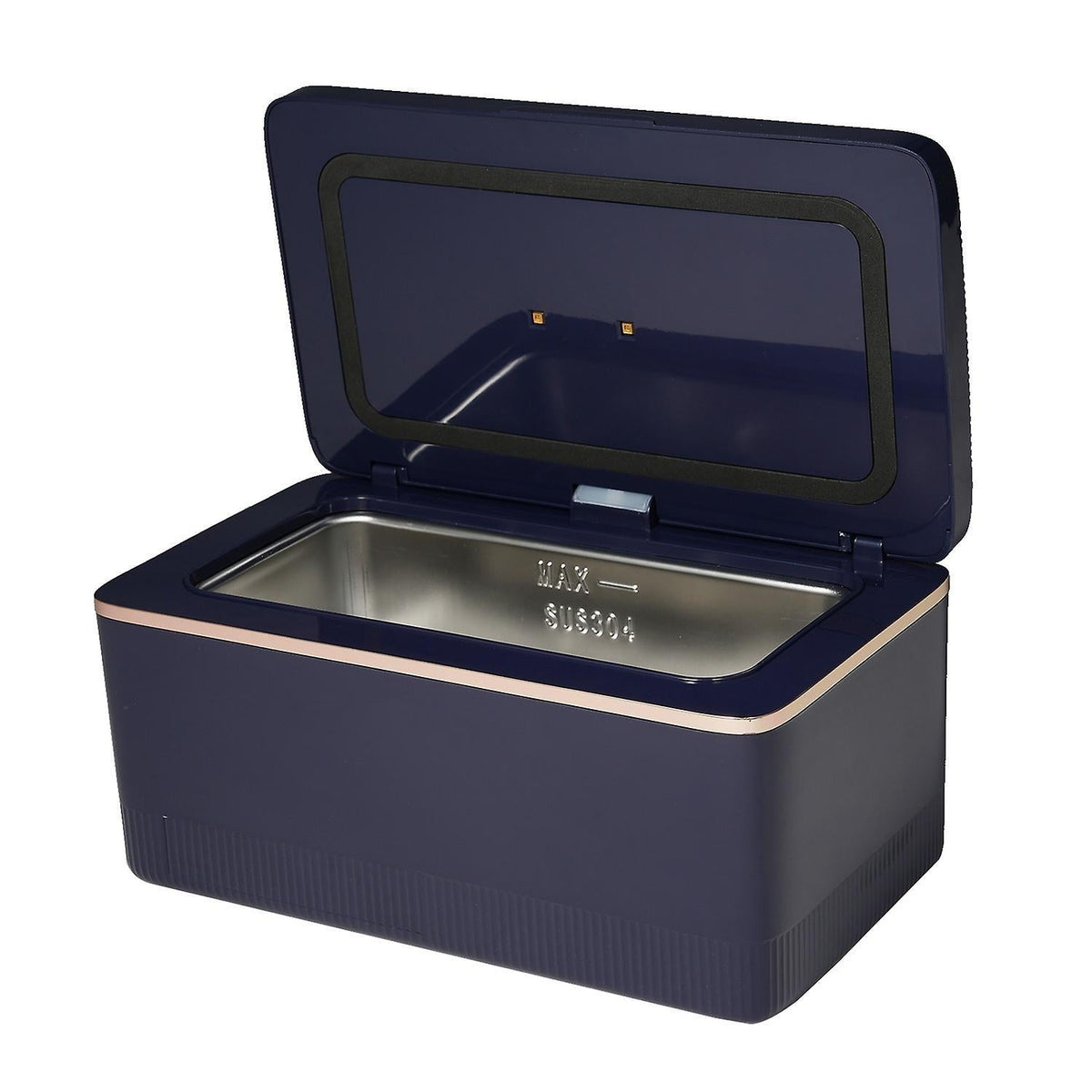 600ml Ultrasonic Jewelry Cleaner with UV Function, 43kHz Portable Machine
