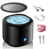 Black Mini Ultrasonic Jewelry & Denture Cleaner