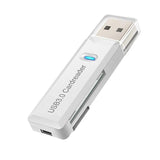USB 3.0 SD TF Card Reader Adapter for Laptop, Micro SD Memory Card Reader Accessories