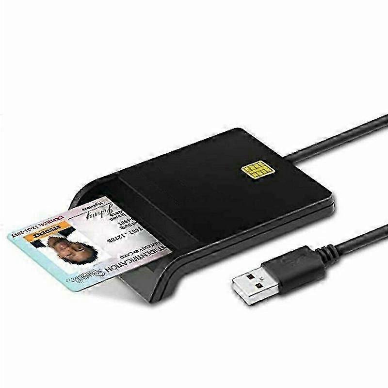 USB 2.0 Smart Chip ID SIM Card Reader, Portable USB ID Reader