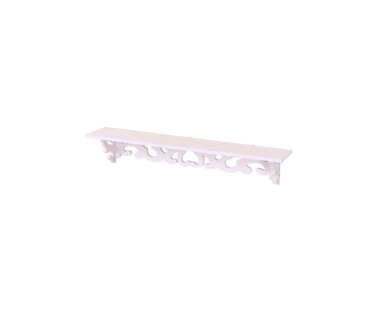 Modern White Floating Wall Mounted Display Storage Shelf Home Living Room Decor-White S
