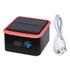 Rechargeable Solar Air Purifier for Desk, Car, Kitchen - Red, ABS Texture