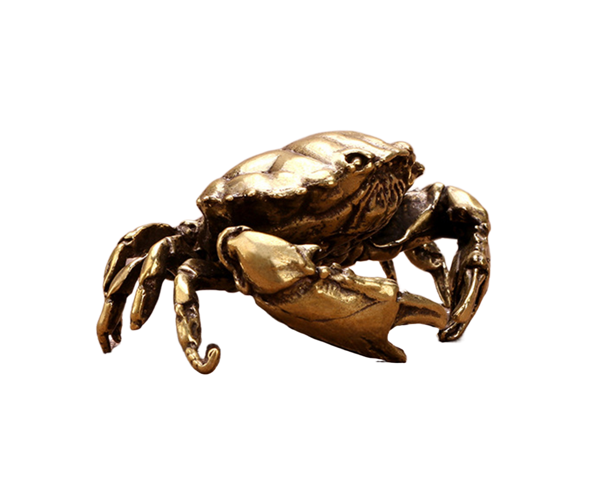 Brass Crab Statue for Gift-Brass Color