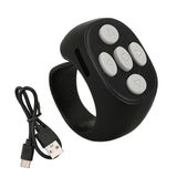 Bluetooth 5.3 Wireless Smart Ring Controller - Black
