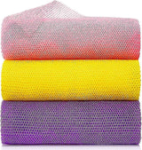 3pcs African Net Sponge, Body Scrubber Bath Exfoliating Net Rag
