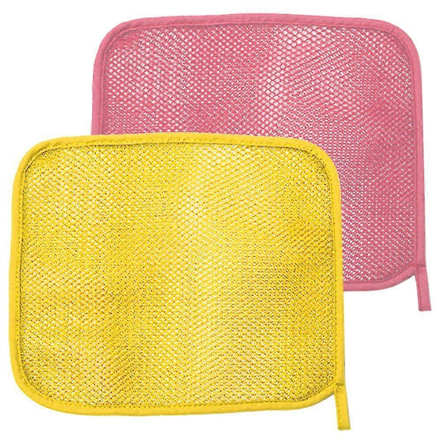 2pcs African Exfoliating Bath Net Sponge, Shower Back Scrubber