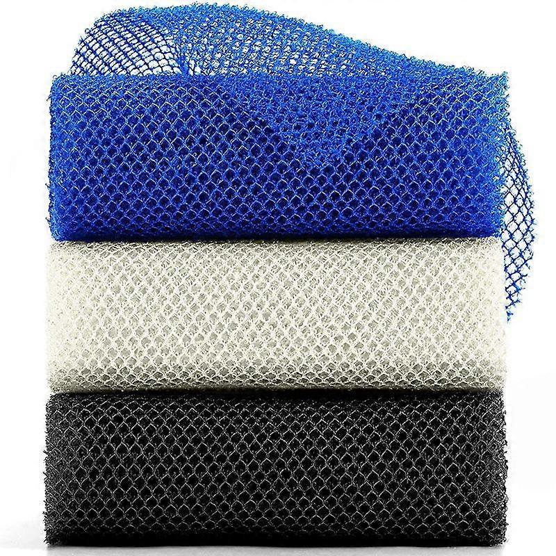3pcs African Exfoliating Net Sponge, Body Scrub Rags for Daily Use