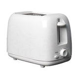 Stainless Steel 2-Slice White Toaster, Wide Slot, Adjustable Browning