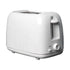Stainless Steel 2-Slice White Toaster, Wide Slot, Adjustable Browning