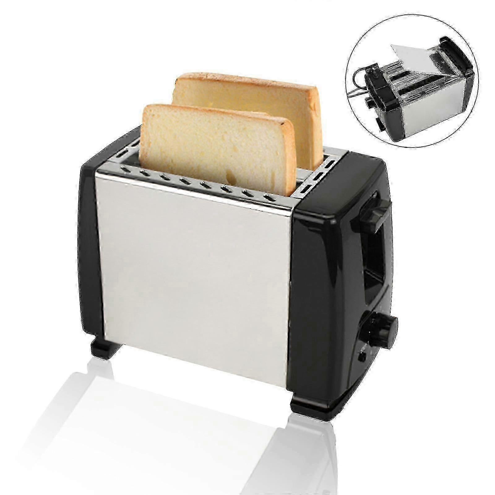 Compact 110V Toaster with Adjustable Settings for Kitchen