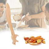 2pcs Wooden Toaster Tongs for Bread and Appetizers