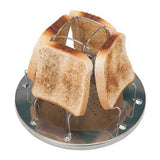 Folding Stainless Steel Camping Toaster Tray, 4 Slice
