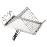 Adjustable Height Folding Bread Toaster Grill Rack