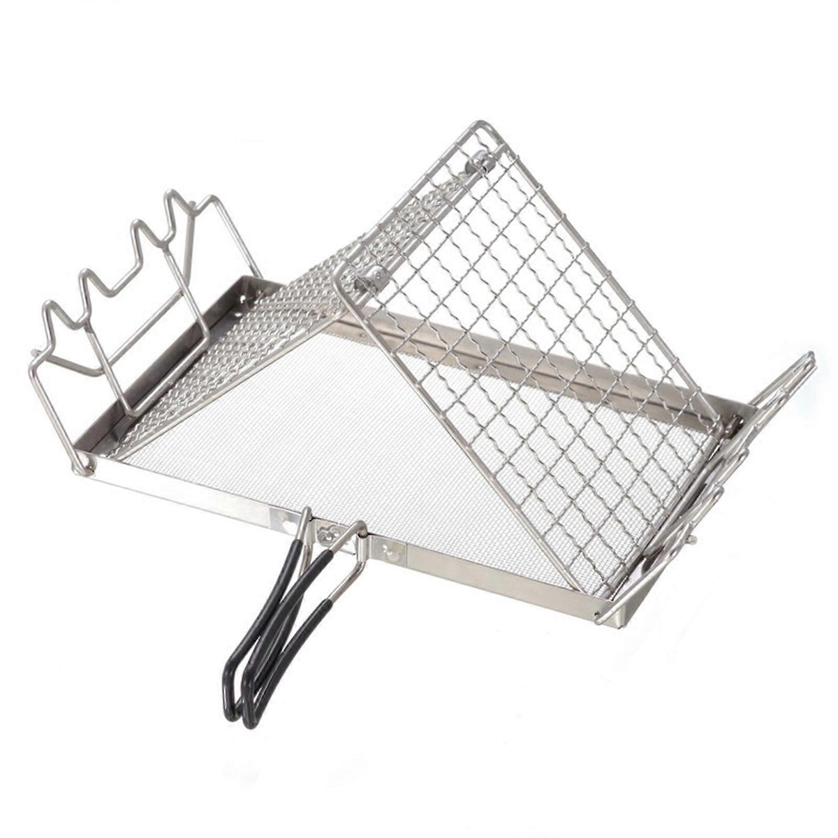 Adjustable Height Folding Bread Toaster Grill Rack