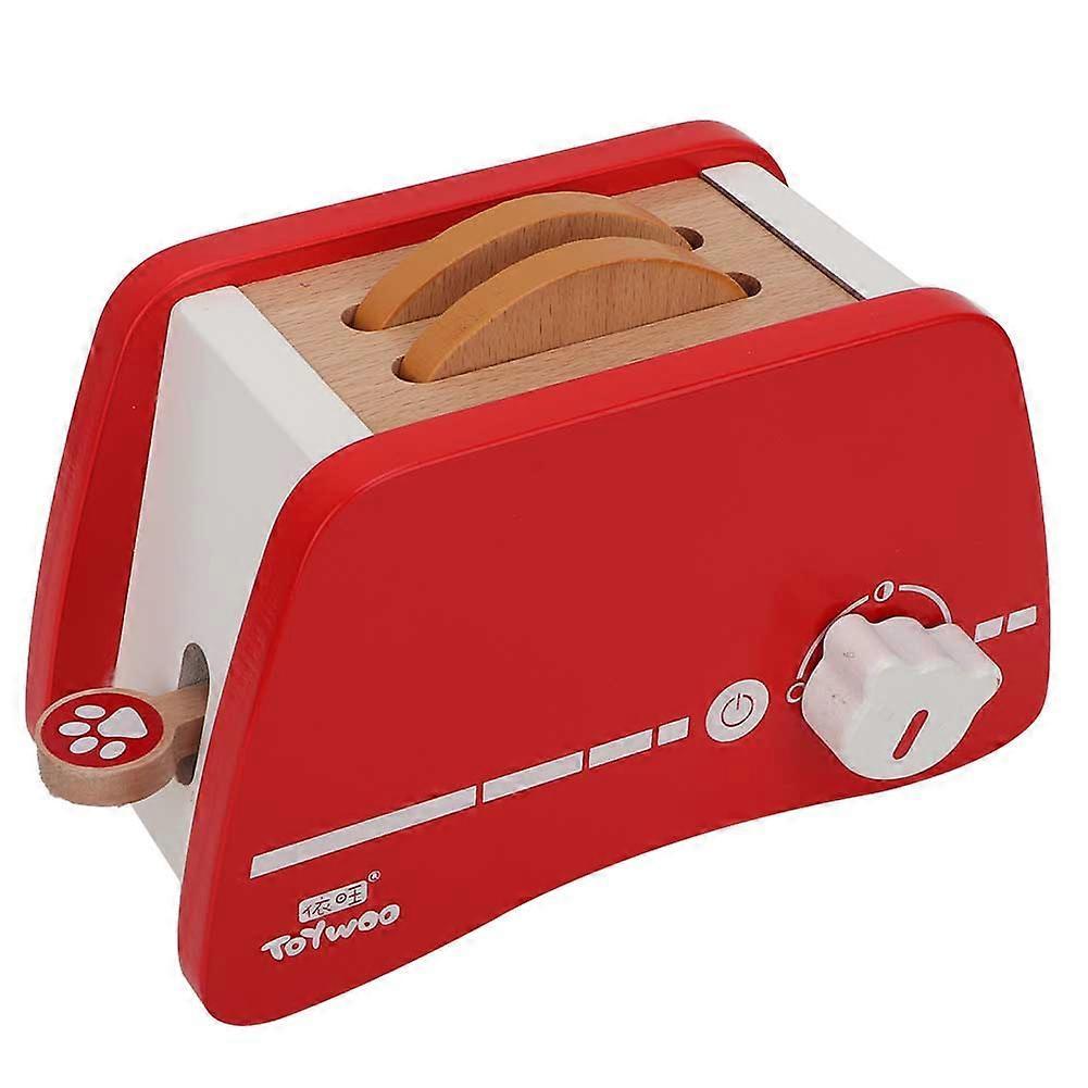 Pretend Play Wooden Toaster Kitchen Bread Maker Toy