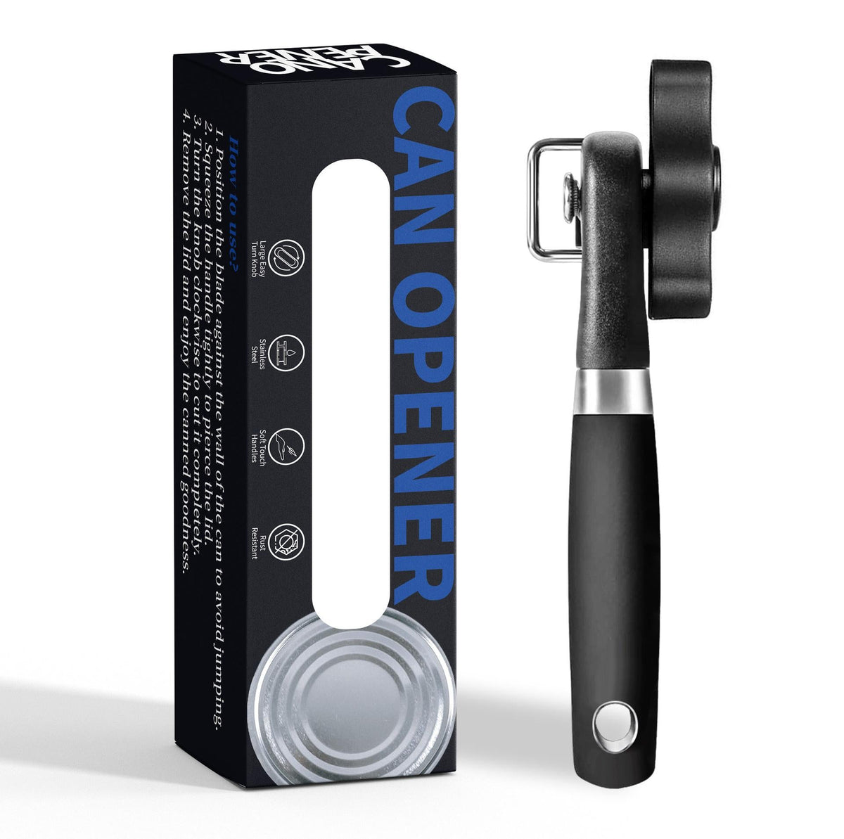Professional Manual Can Opener, Heavy Duty Kitchen Tool for Restaurant & Home Use
