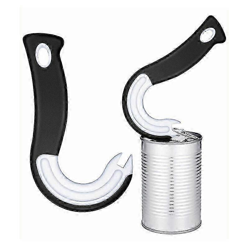 2pcs Easy Open Ring Can Opener, Manual Design for Cans & Bottles