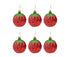 6Pcs Strawberry Ball Pendants-8 cm
