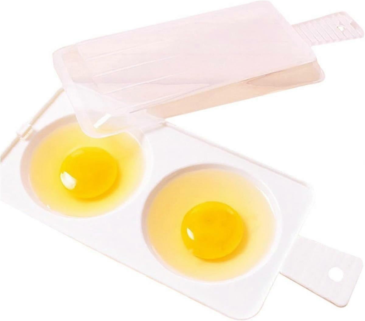 Plastic Double Egg Poacher, Microwave Egg Cooker