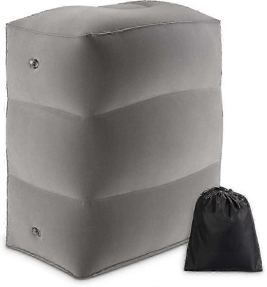 Inflatable Leg & Foot Rest Pillow for Travel, Adjustable Cushion