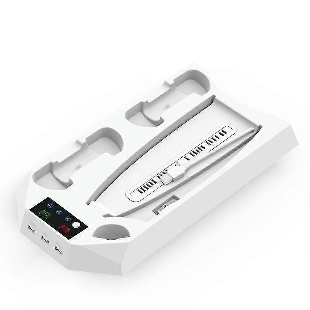 Bracket with Cooling & Dual Controller Charging Station for Gaming Fan Speed