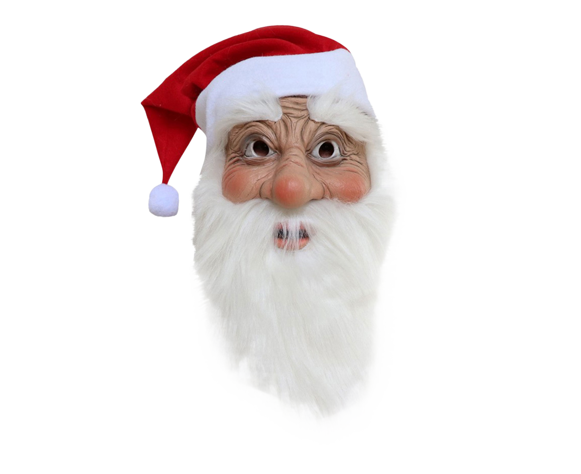 Halloween Creative Santa Claus Shape Christmas Cosplay Costume Decor Face Cover-C