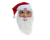 Halloween Creative Santa Claus Shape Christmas Cosplay Costume Decor Face Cover-C