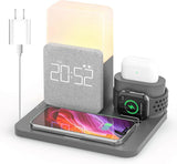 3-in-1 Wireless Charging Station with Alarm Clock