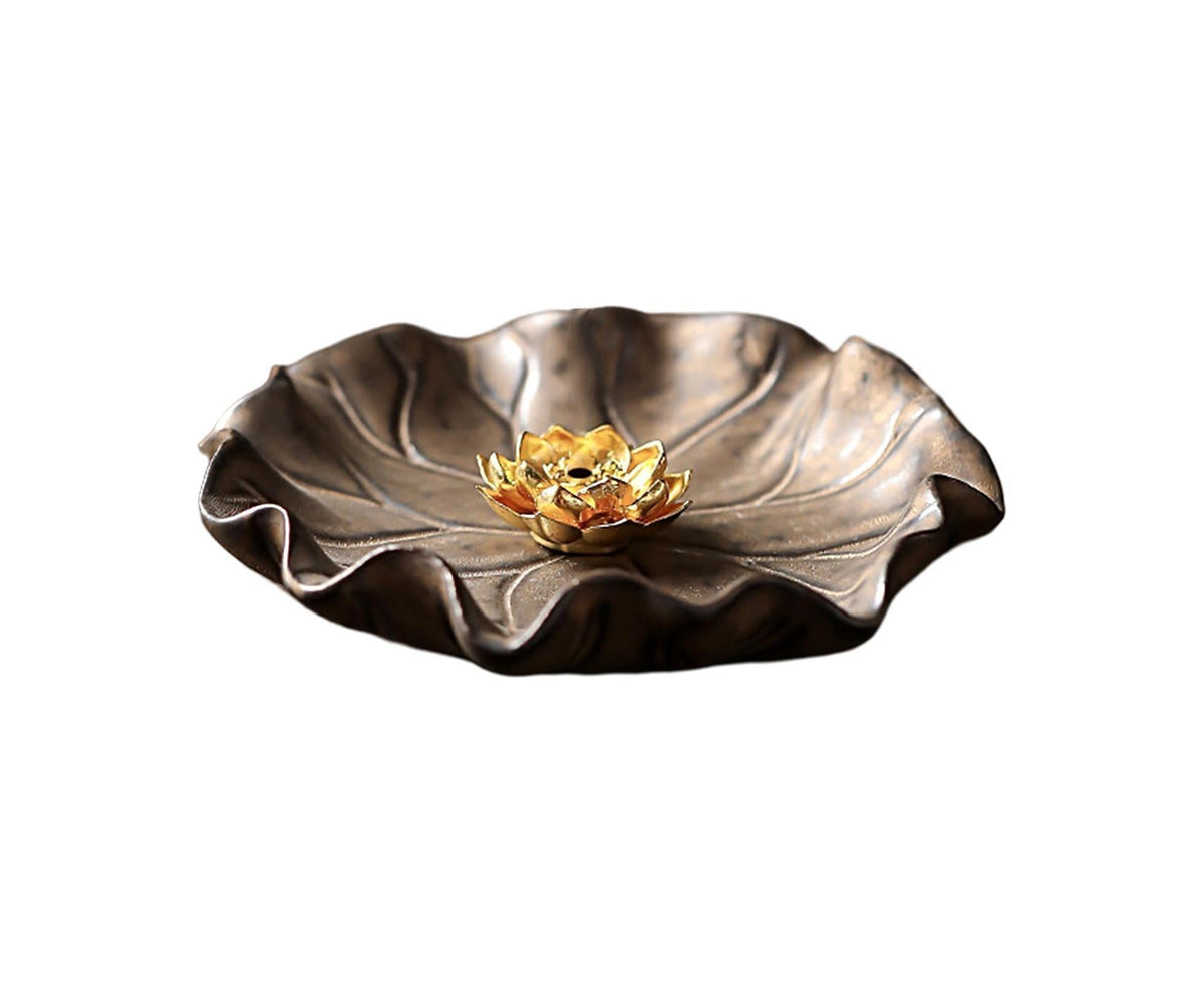 Lotus Leaf Mini Incense Holder for Teahouse-A