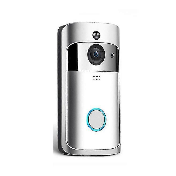 Wireless Video Doorbell Camera with Ringtone, Silver