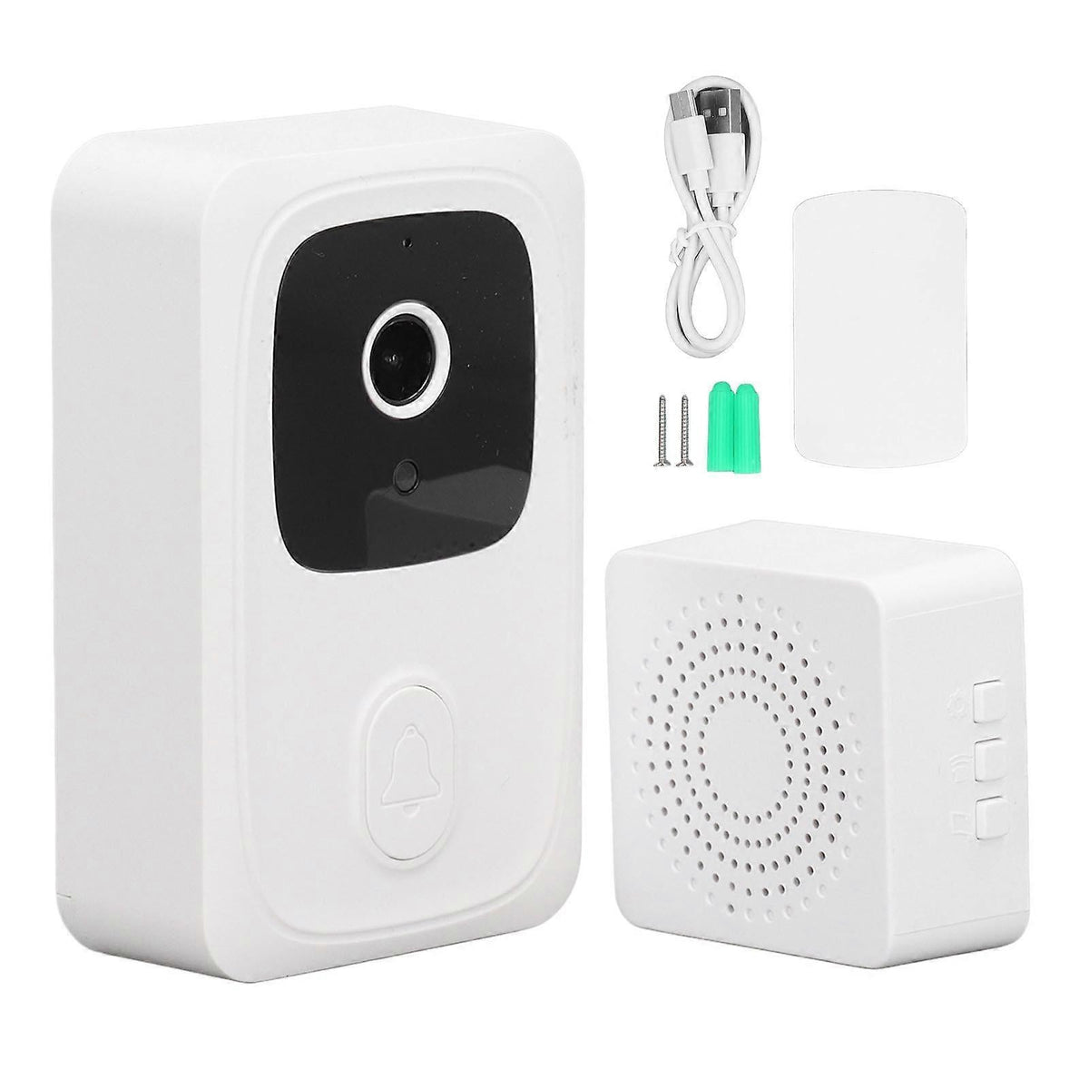 Wireless HD Smart Video Doorbell Security Camera, WiFi Remote