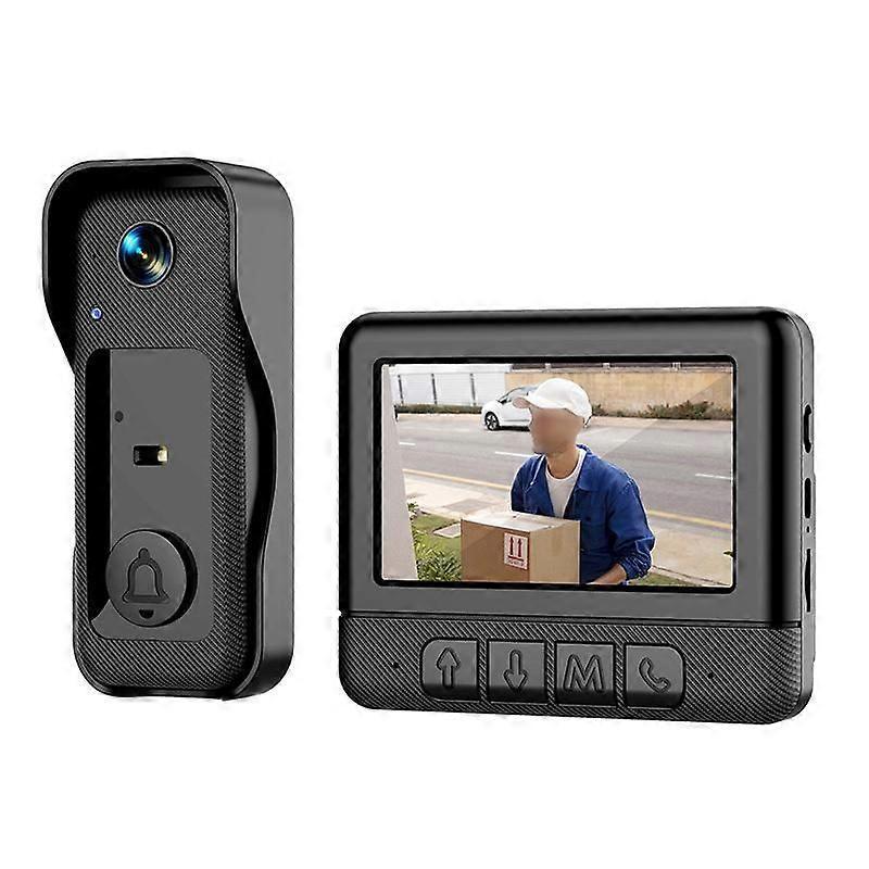 X6 Wireless Video Doorbell, Night Vision, Black