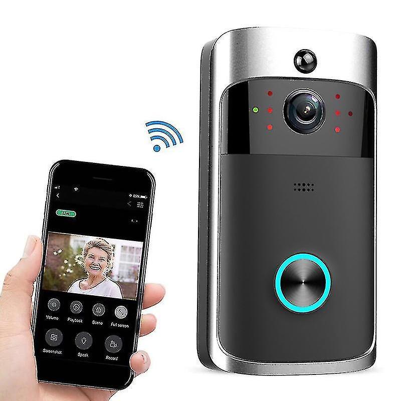 WiFi Remote Monitoring Video Doorbell, Infrared Night Vision