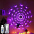 Halloween Spiderweb LED String Lights, Decorative Party Lighting